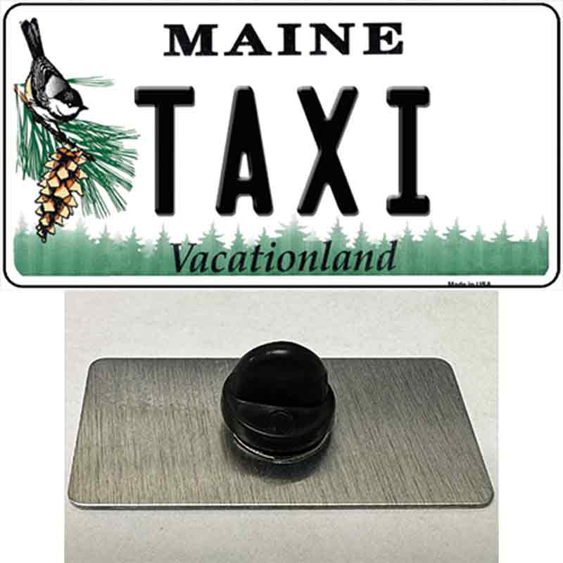 Taxi Maine Novelty Metal Hat Pin