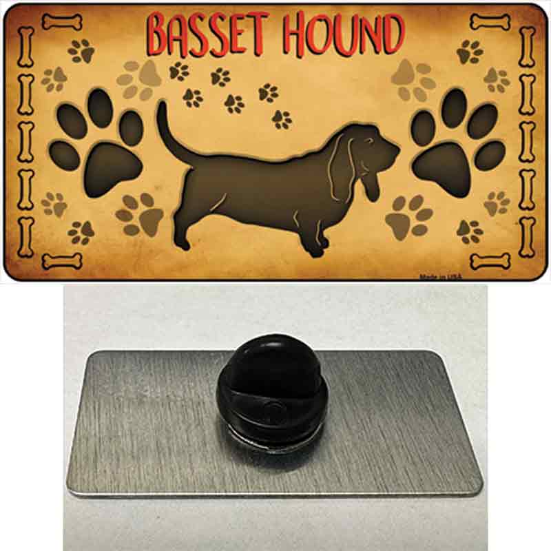 Basset Hound Novelty Metal Hat Pin