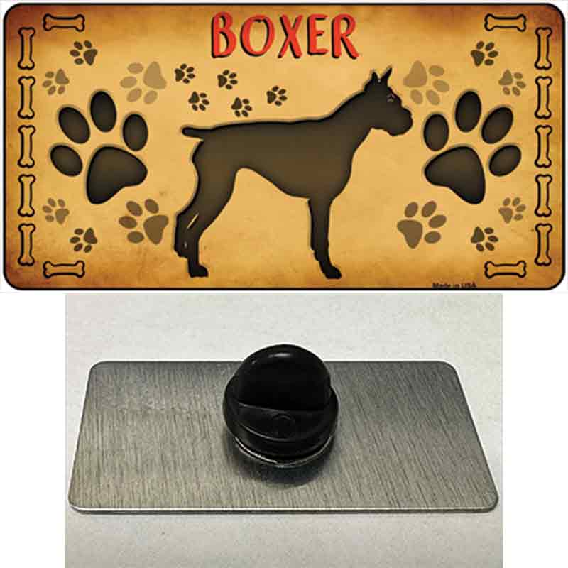 Boxer Novelty Metal Hat Pin