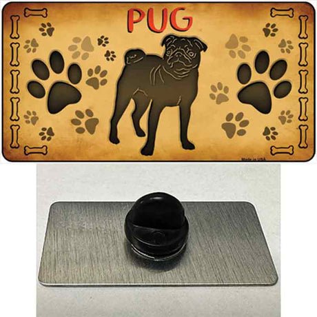 Pug Novelty Metal Hat Pin