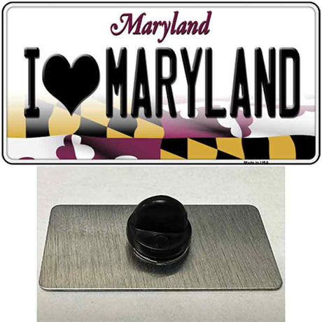 I Love Maryland Novelty Metal Hat Pin