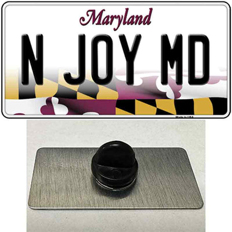 N Joy MD Maryland Novelty Metal Hat Pin