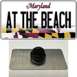 At The Beach Maryland Novelty Metal Hat Pin