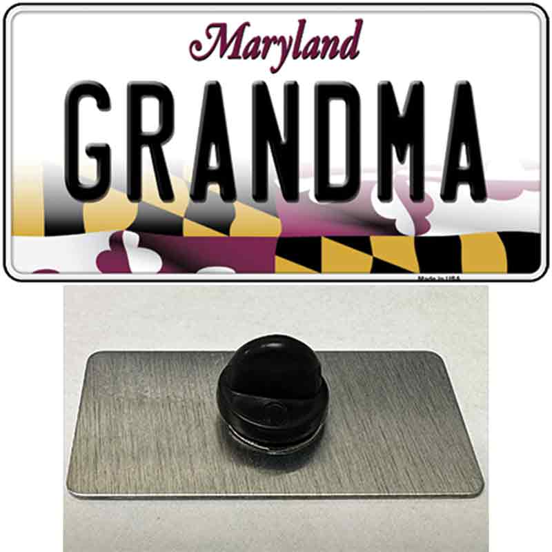 Grandma Maryland Novelty Metal Hat Pin