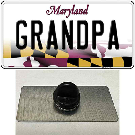 Grandpa Maryland Novelty Metal Hat Pin