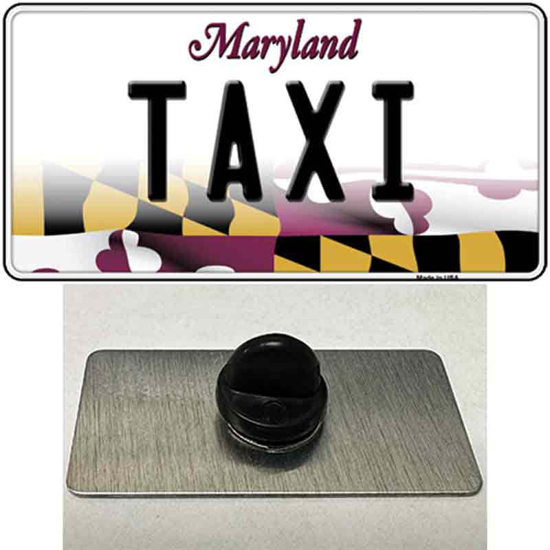 Taxi Maryland Novelty Metal Hat Pin