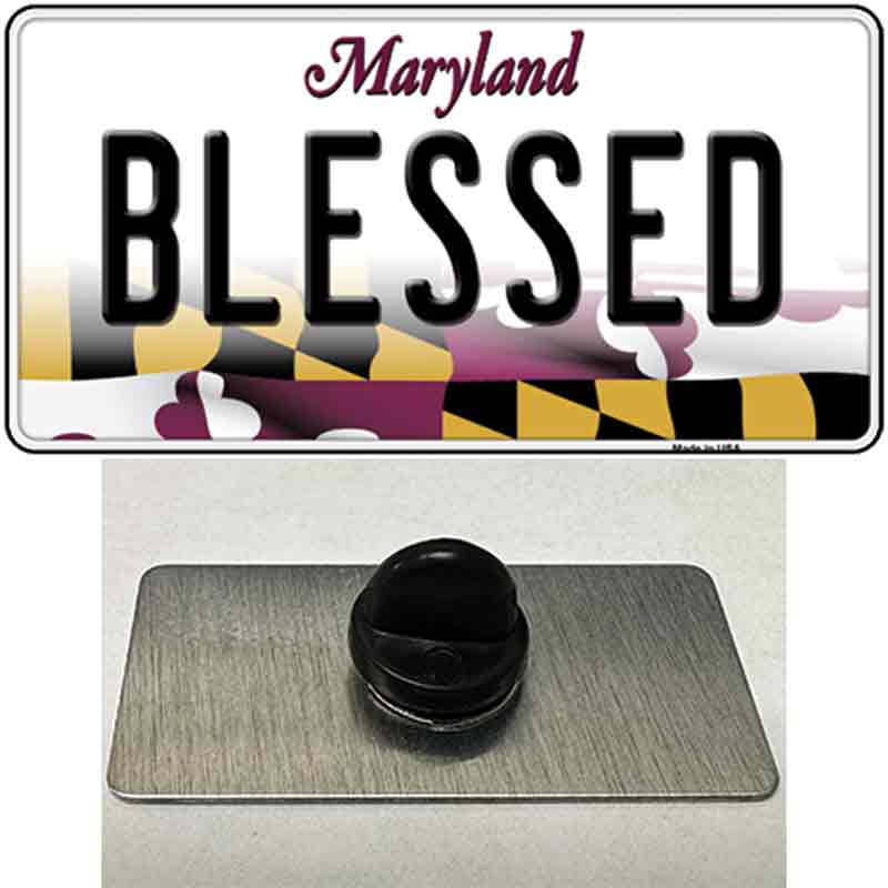 Blessed Maryland Novelty Metal Hat Pin