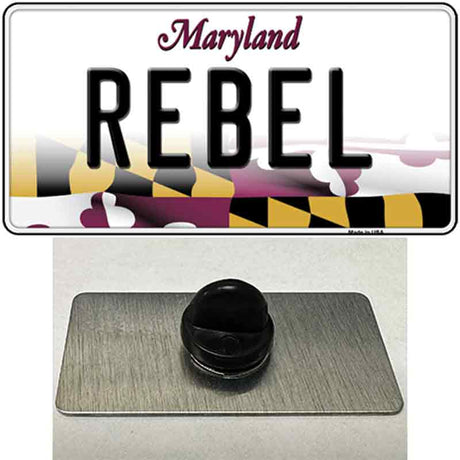 Rebel Maryland Novelty Metal Hat Pin