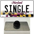 Single Maryland Novelty Metal Hat Pin