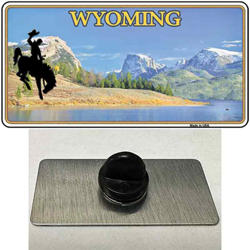 Wyoming Blank Novelty Metal Hat Pin