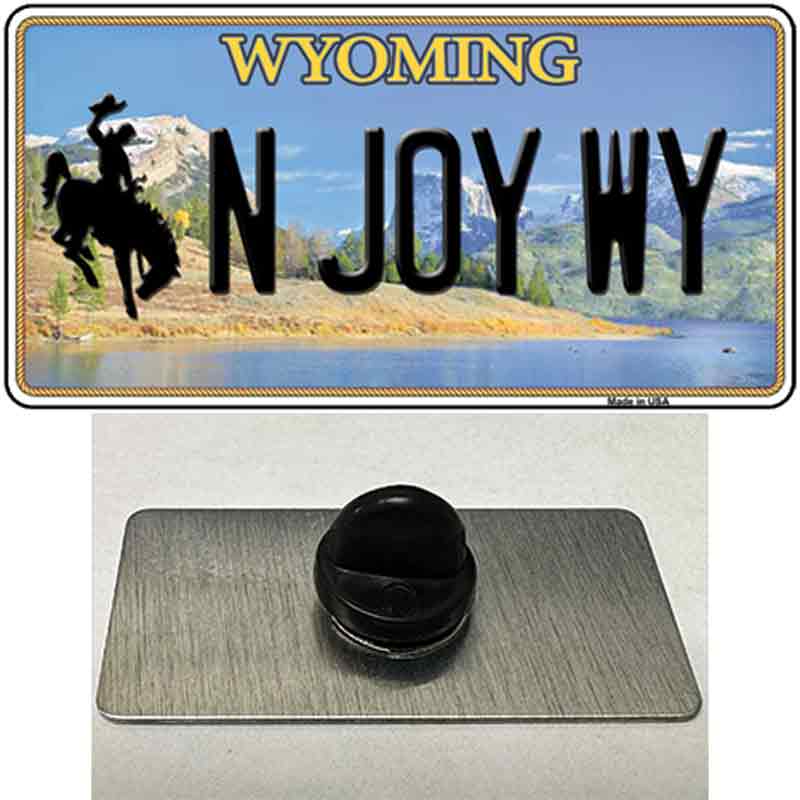 N Joy WY Wyoming Novelty Metal Hat Pin