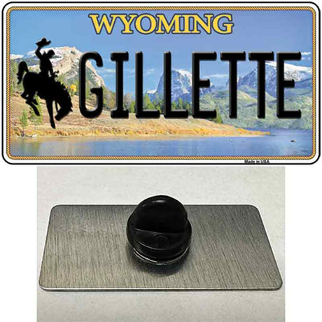 Gillette Wyoming Novelty Metal Hat Pin