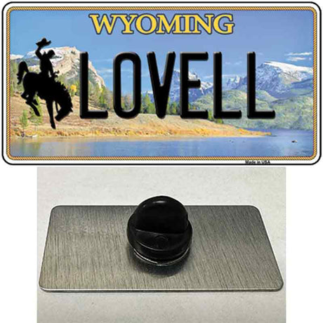 Lovell Wyoming Novelty Metal Hat Pin