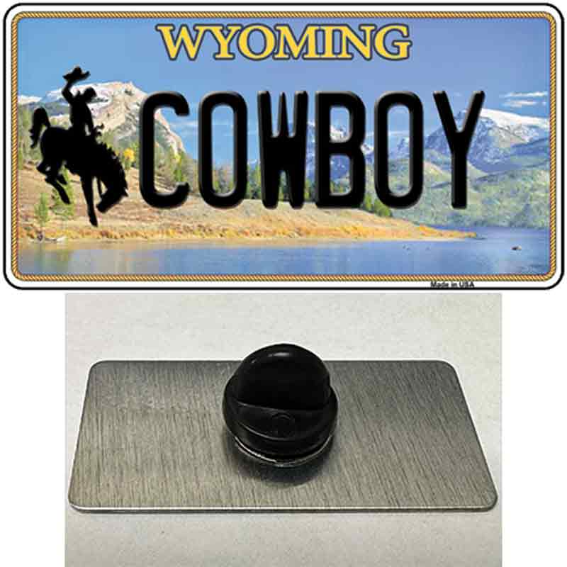 Cowboy Wyoming Novelty Metal Hat Pin