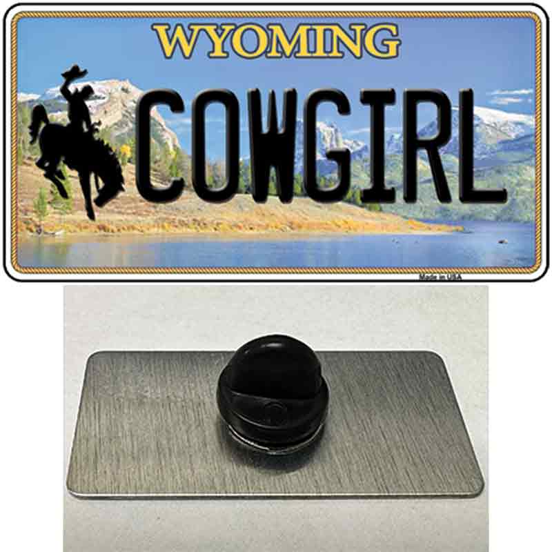 Cowgirl Wyoming Novelty Metal Hat Pin