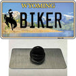 Biker Wyoming Novelty Metal Hat Pin