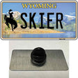 Skier Wyoming Novelty Metal Hat Pin