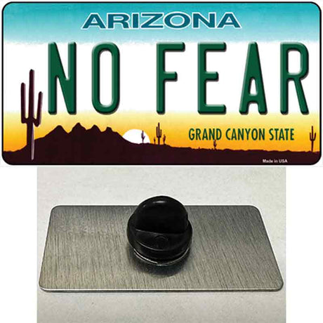 No Fear Arizona Novelty Metal Hat Pin