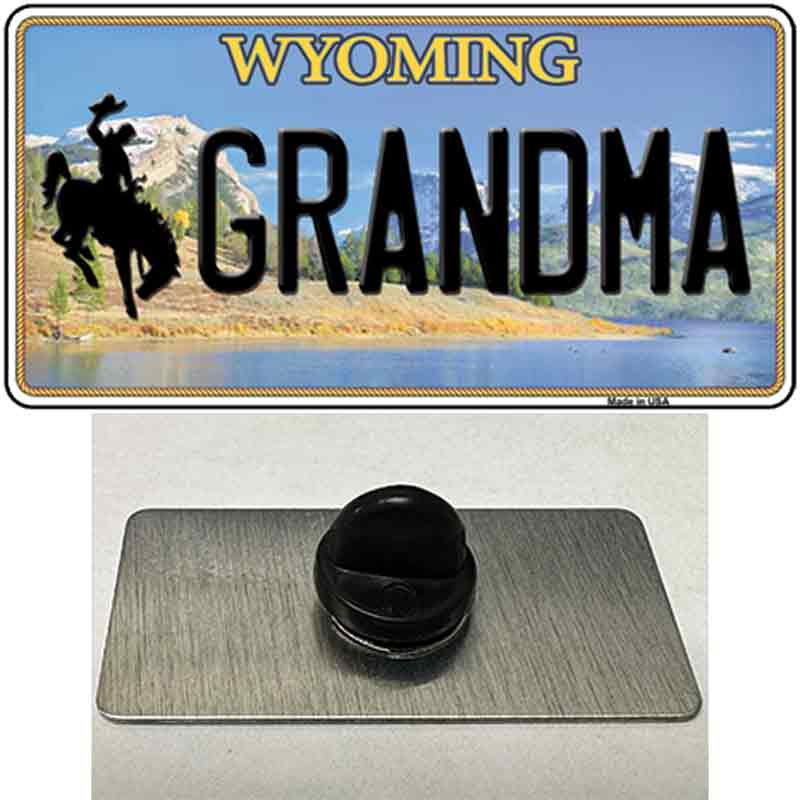 Grandma Wyoming Novelty Metal Hat Pin