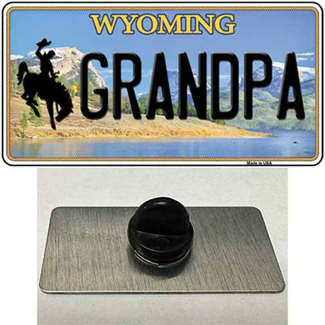 Grandpa Wyoming Novelty Metal Hat Pin