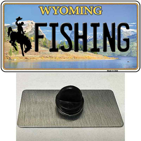 Fishing Wyoming Novelty Metal Hat Pin