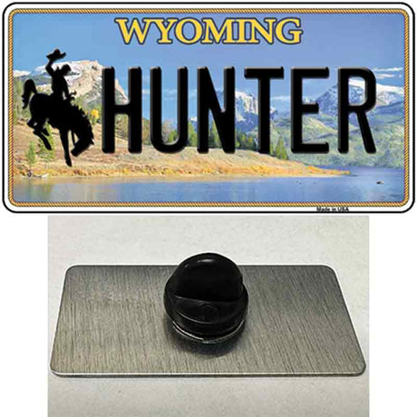 Hunter Wyoming Novelty Metal Hat Pin