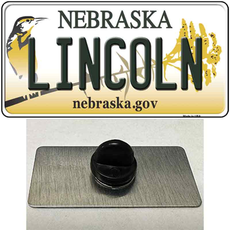 Lincoln Nebraska Novelty Metal Hat Pin