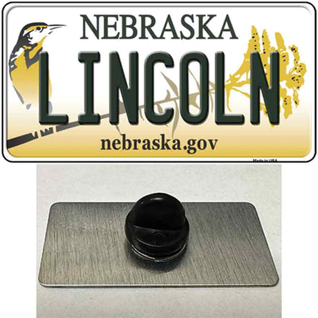 Lincoln Nebraska Novelty Metal Hat Pin