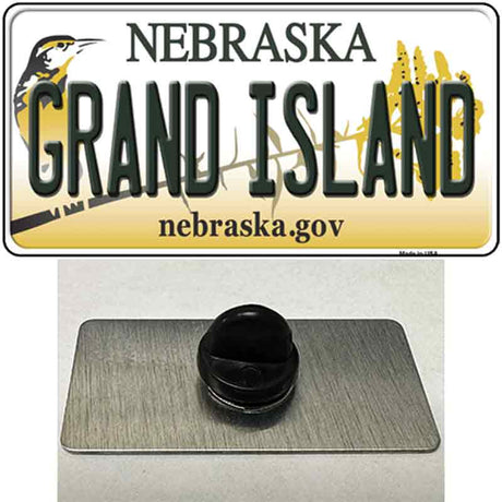 Grand Island Nebraska Novelty Metal Hat Pin