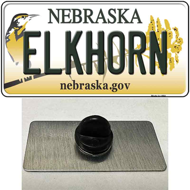 Elkhorn Nebraska Novelty Metal Hat Pin