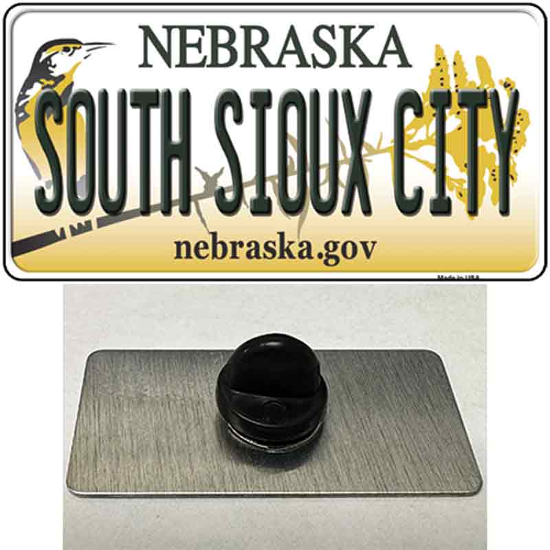 South Sioux City Nebraska Novelty Metal Hat Pin