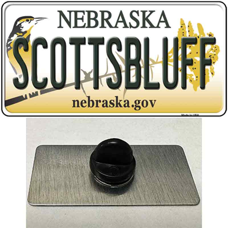 Scottsbluff Nebraska Novelty Metal Hat Pin