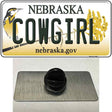 Cowgirl Nebraska Novelty Metal Hat Pin