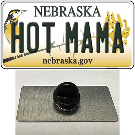 Hot Mama Nebraska Novelty Metal Hat Pin