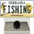 Fishing Nebraska Novelty Metal Hat Pin