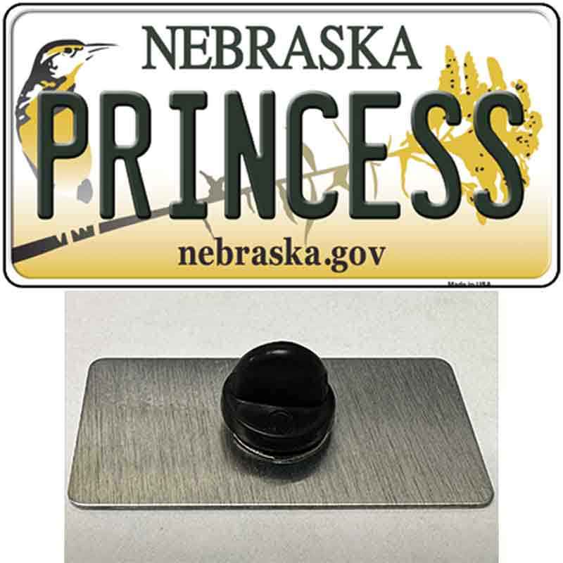 Princess Nebraska Novelty Metal Hat Pin