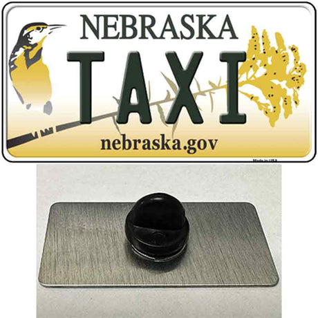 Taxi Nebraska Novelty Metal Hat Pin