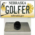 Golfer Nebraska Novelty Metal Hat Pin