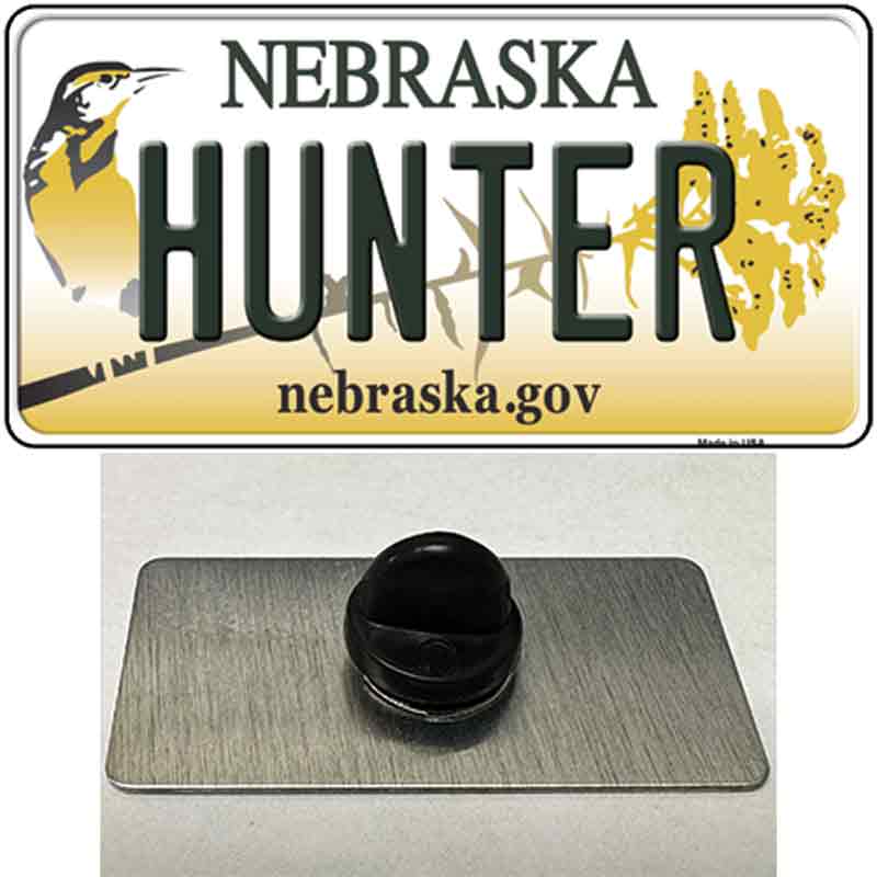 Hunter Nebraska Novelty Metal Hat Pin