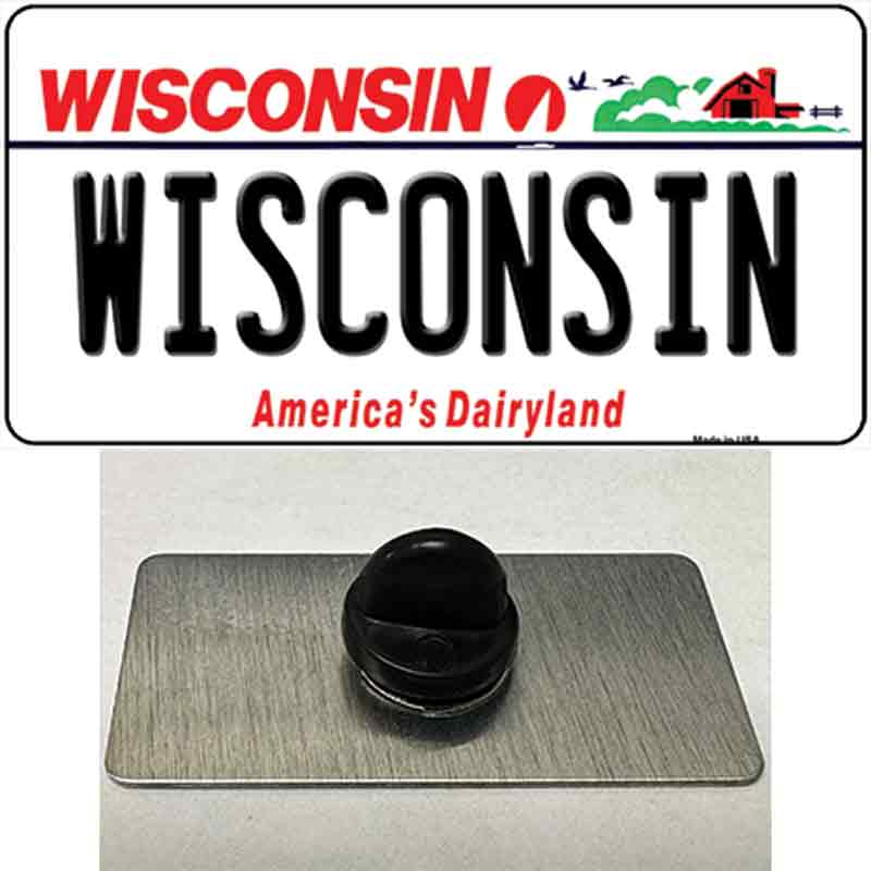 Wisconsin Dairyland Novelty Metal Hat Pin