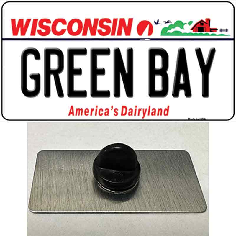 Green Bay Wisconsin Novelty Metal Hat Pin