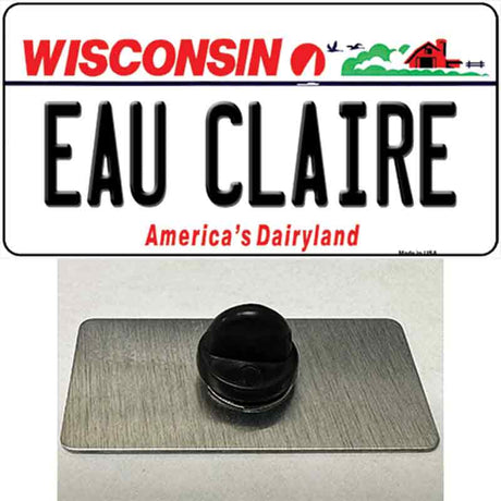 Eau Claire Wisconsin Novelty Metal Hat Pin