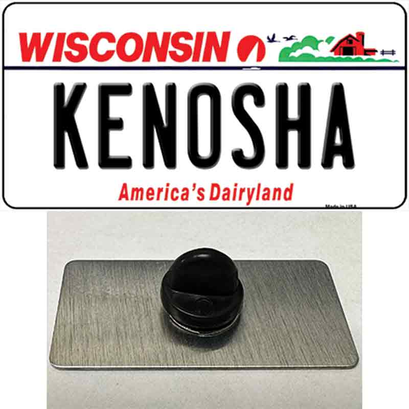 Kenosha Wisconsin Novelty Metal Hat Pin