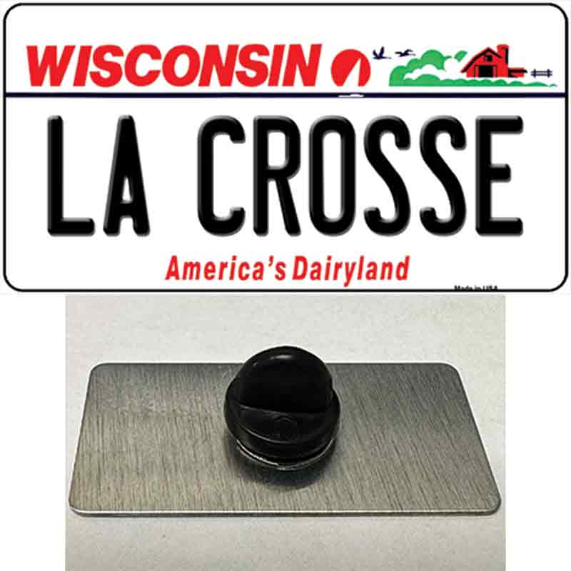 La Crosse Wisconsin Novelty Metal Hat Pin