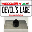 Devils Lake Wisconsin Novelty Metal Hat Pin