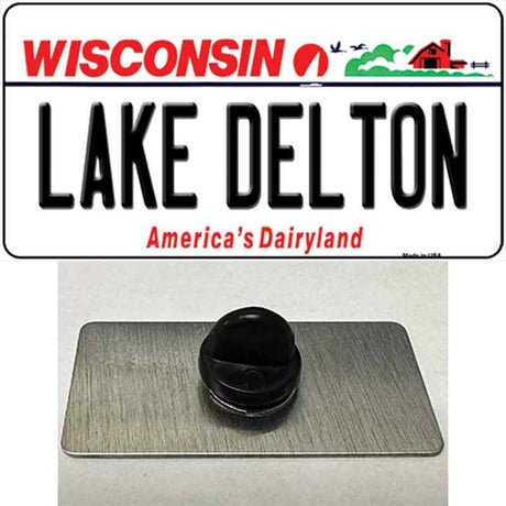 Lake Dalton Wisconsin Novelty Metal Hat Pin