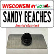 Sandy Beaches Wisconsin Novelty Metal Hat Pin