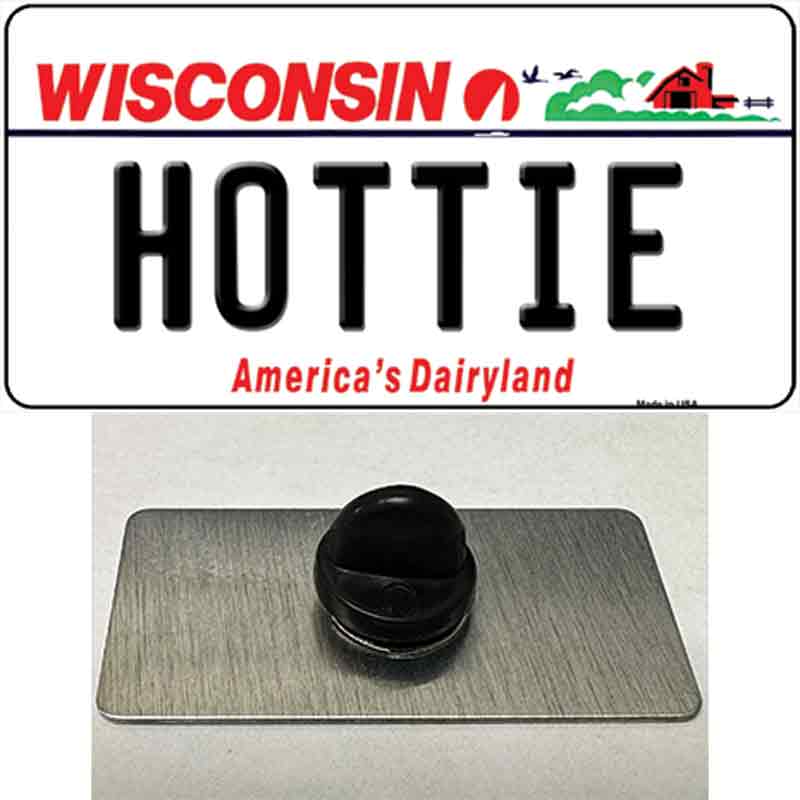 Hottie Wisconsin Novelty Metal Hat Pin