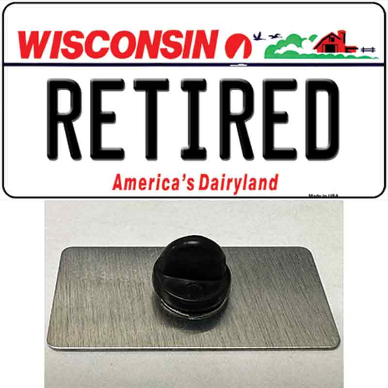 Retired Wisconsin Novelty Metal Hat Pin