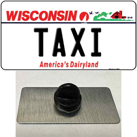 Taxi Wisconsin Novelty Metal Hat Pin